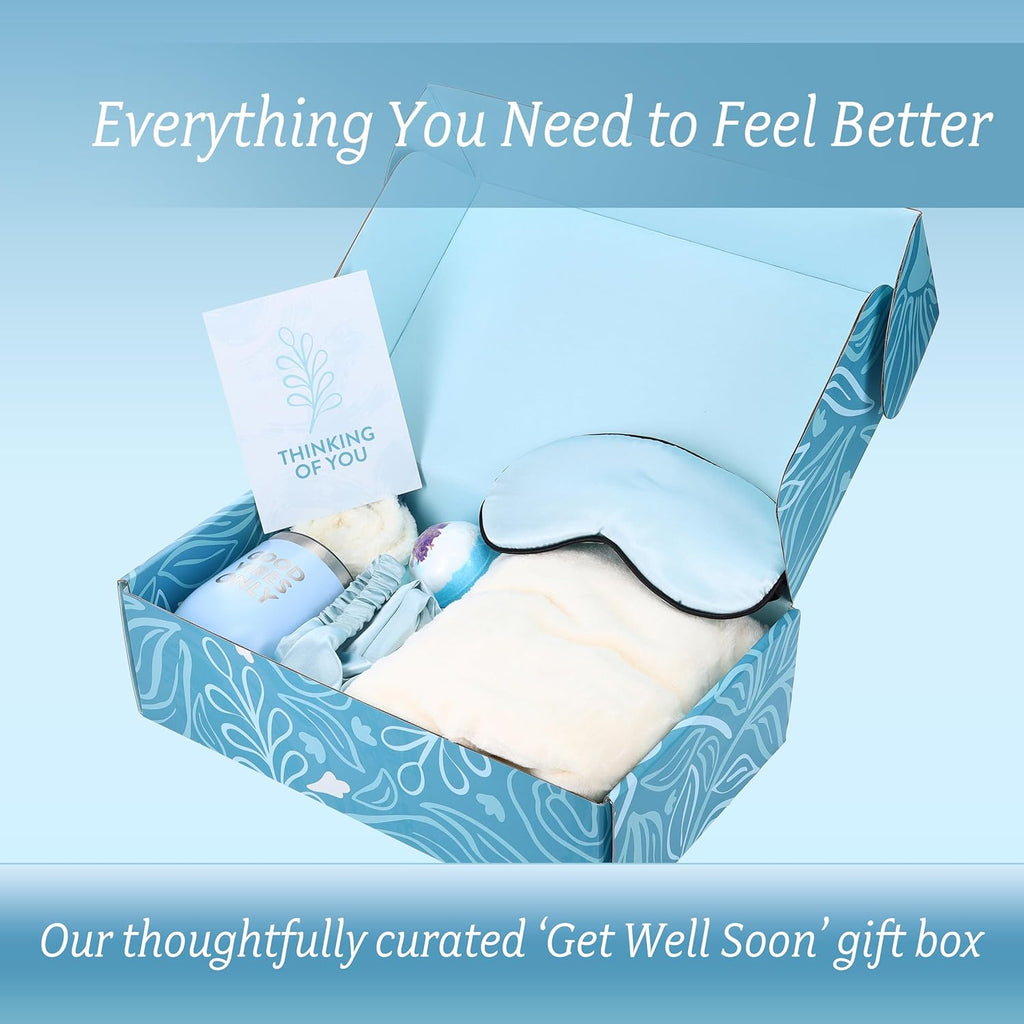Get Well Gifts for Women - after Surgery Care Package for Women - Thoughtful Get Well Soon Gift Basket & Sick Care Package for Comforting Recovery