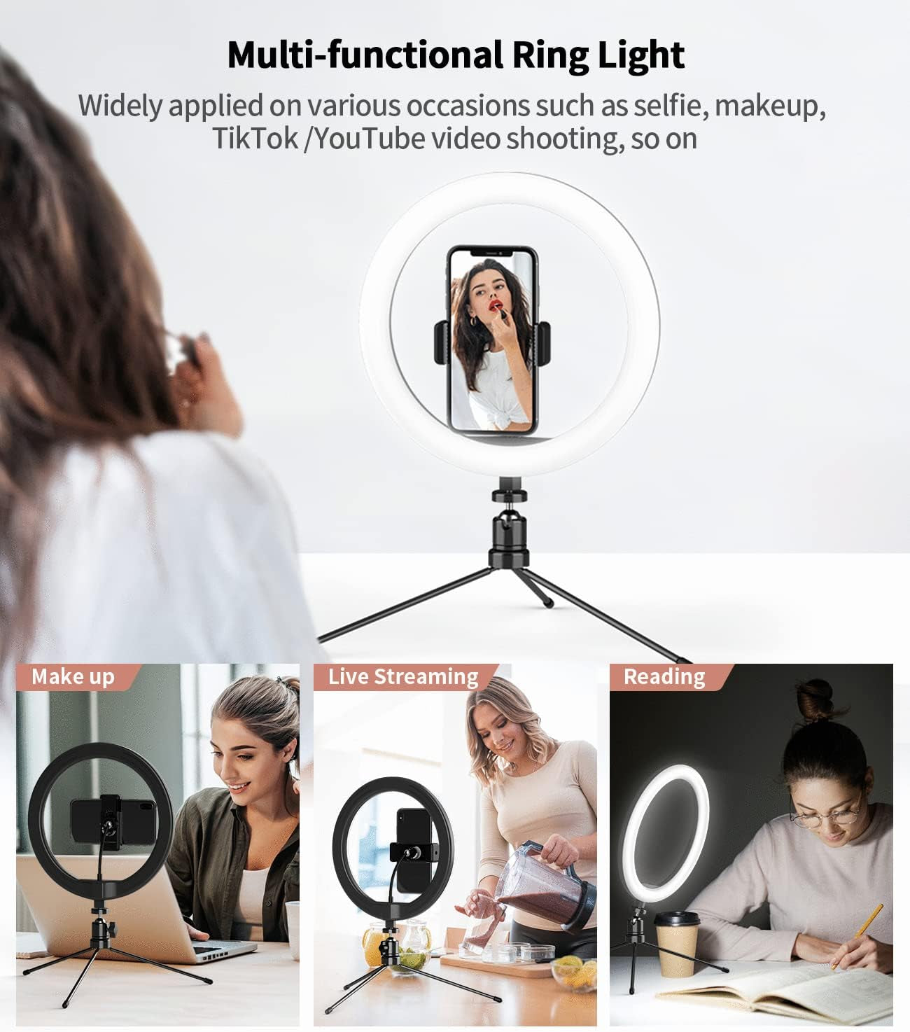 Ring Light for Webcam, Solution for Creators Litra Glow on Camcorder